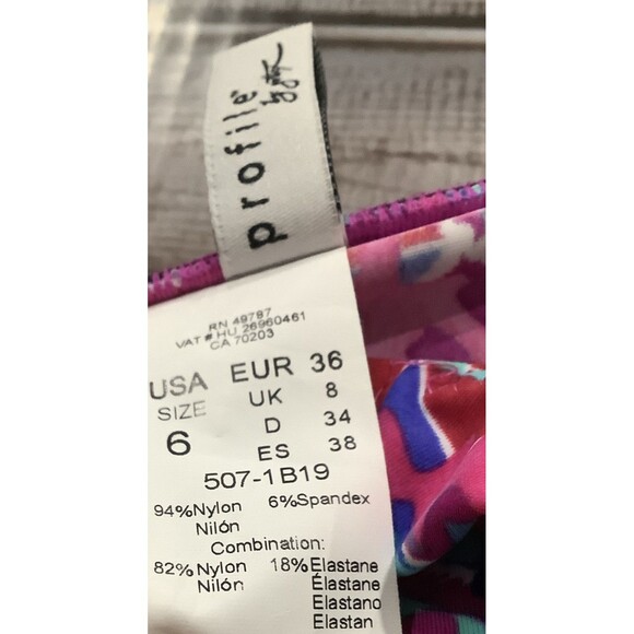 Your Profile  2 pieces   Tankini Top / Ruffle on skirt  sz 6  NWT - Picture 4 of 5